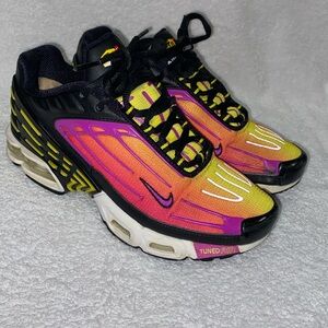 Nike Air Max Plus 3 III GS Youth 4 Shoes Black Hyper Purple CD6872